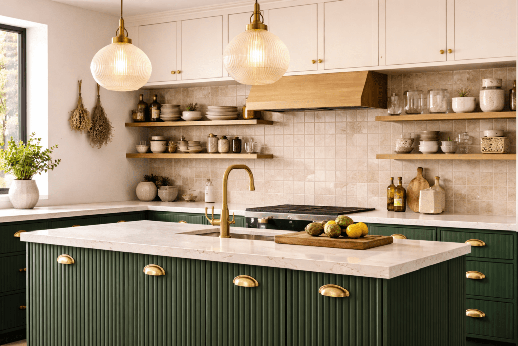 fluted cabinet kitchen design 2026 trend