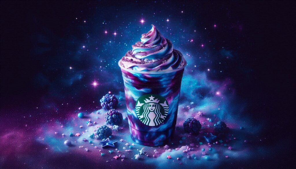 Starbucks Summer Drinks 2026 Cosmic Berry Galaxy Frappuccino limited edition blue purple galaxy drink