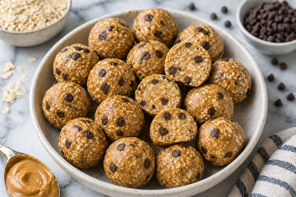 no bake peanut butter energy balls recipe 2026 healthy snack dessert