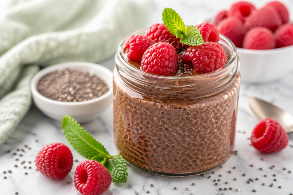 no bake chocolate chia seed pudding recipe 2026 healthy dessert