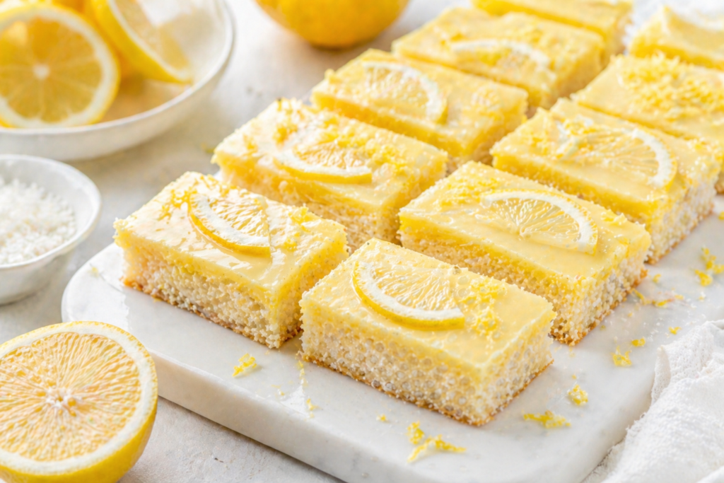  no bake lemon coconut slice recipe 2026 Australian dessert bars
