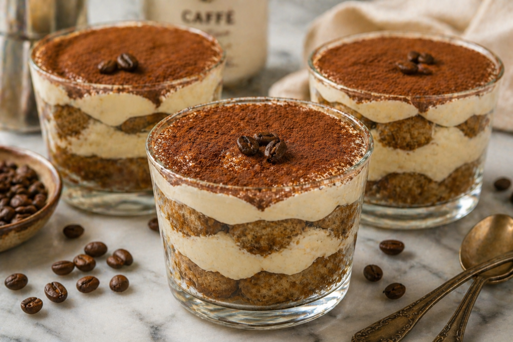 no bake tiramisu cups recipe 2026 elegant dinner party dessert