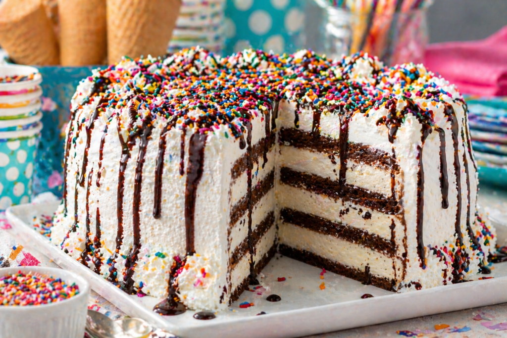 no bake ice cream sandwich cake recipe 2026 summer party dessert