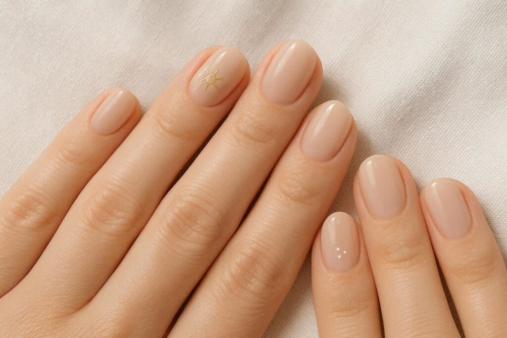 Minimalist vacation nail ideas 2026 clean aesthetic with simple nail art