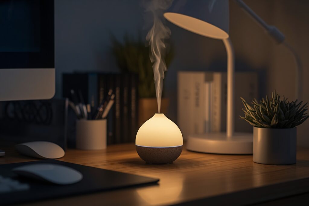 Essential oil diffuser dorm room finishing touch idea for guys 2026 — scent as room decor