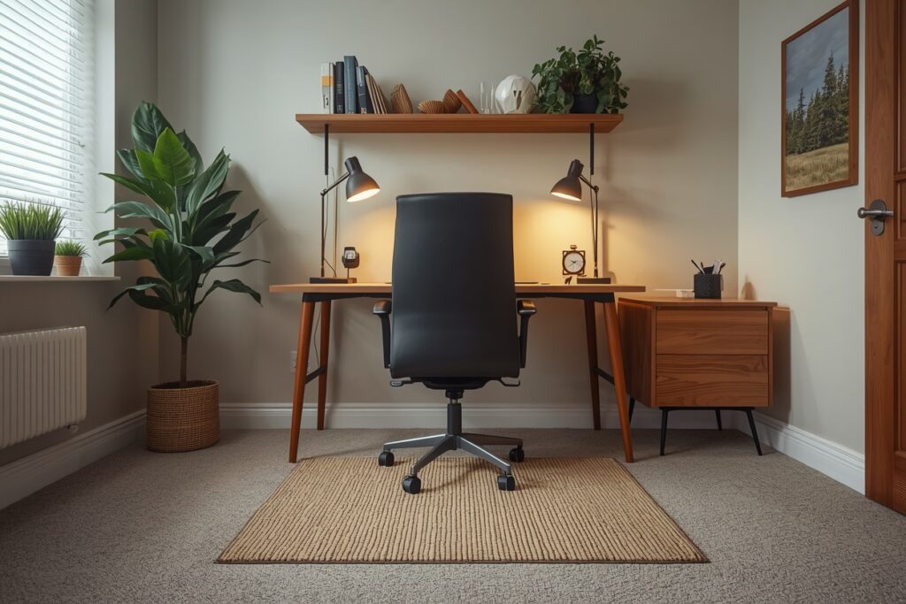 Area rug dorm room decorating idea for guys 2026 — warm floor covering upgrade