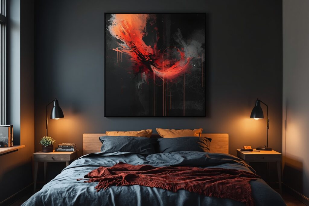 AI-generated custom art print dorm room decorating idea for guys 2026 — personalized wall art