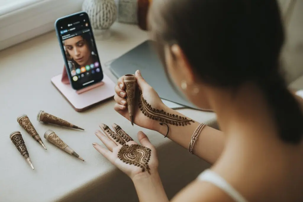 DIY mehndi design at home tutorial 2026