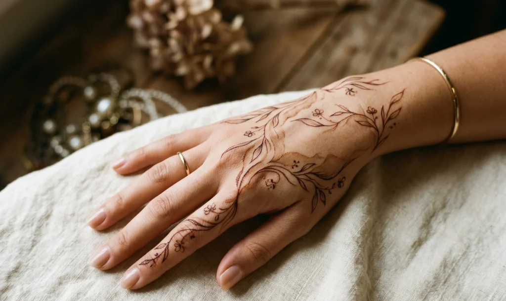 Aesthetic mehndi design 2026 Pinterest style