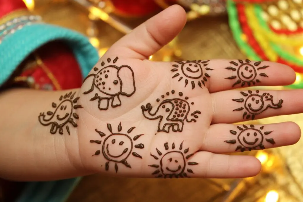 Mehndi design for kids 2026 cute