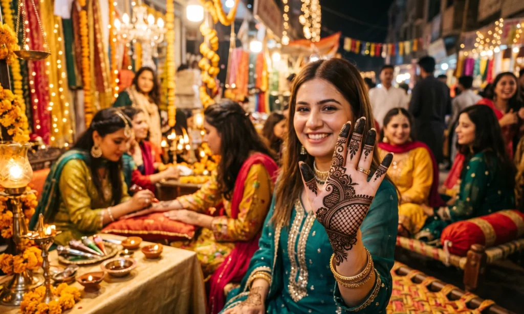 Eid mehndi design Chand Raat 2026