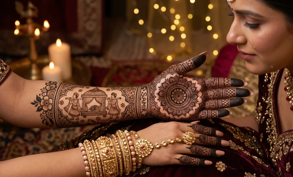 Dulhan mehndi design bridal wedding 2026
