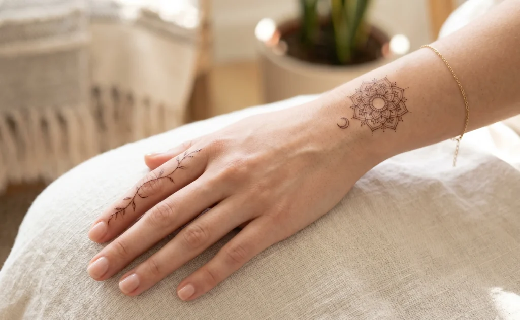 Minimalist mehndi design chic 2026