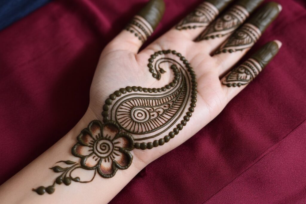Paisley mehndi design keri motif 2026