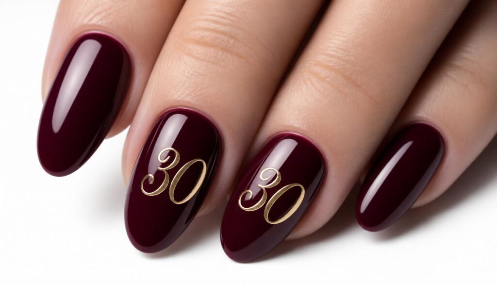 birthday number nail ideas — age number nail art