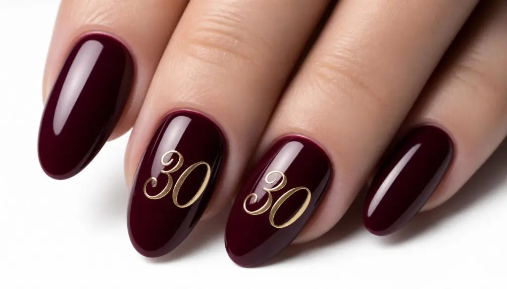 birthday number nail ideas — age number nail art