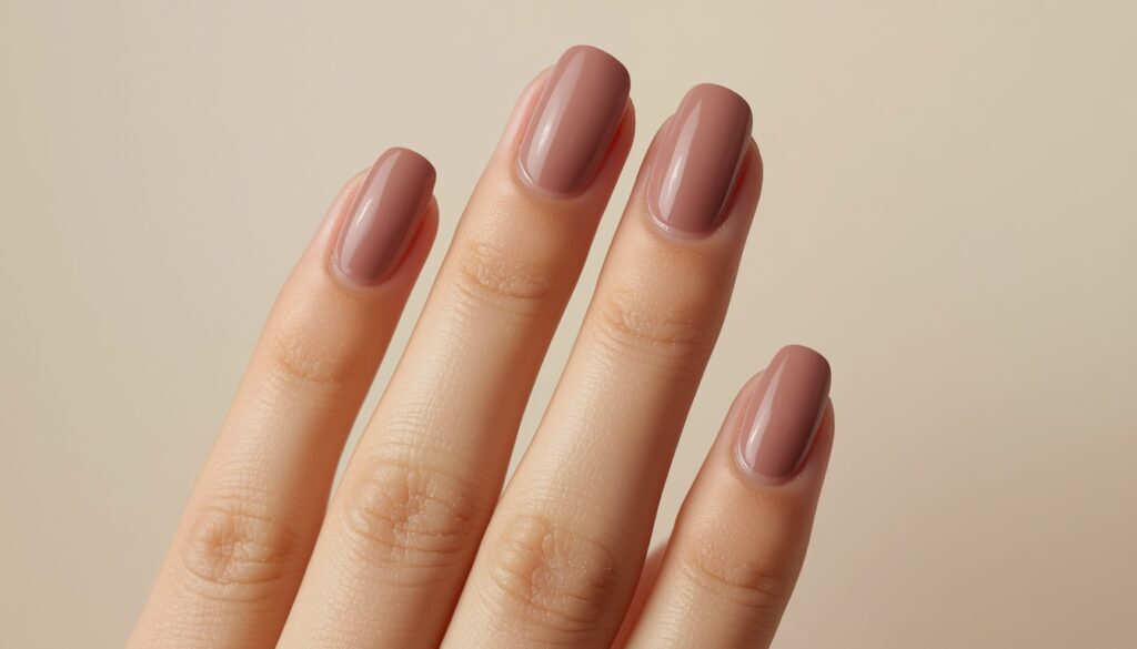 dusty rose minimalist birthday nail ideas — elegant pink nails