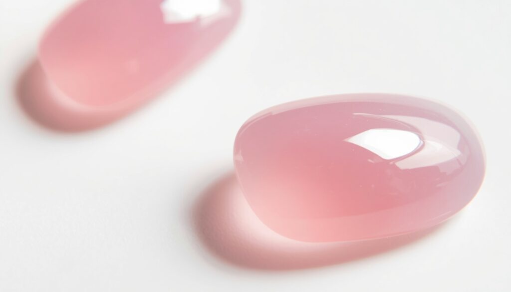 pink jelly birthday nail ideas — sheer translucent candy pink nails