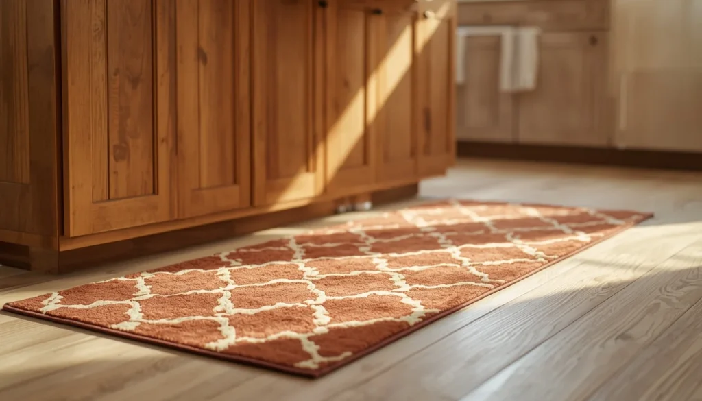 Kitchen runner rug — affordable kitchen decor idea under $50 that adds warmth and comfort underfoot