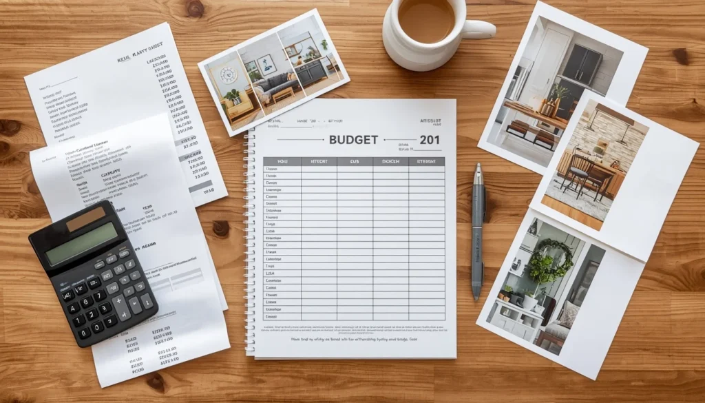 Real budget breakdown for kitchen decor ideas under $200 — receipts and planning sheet