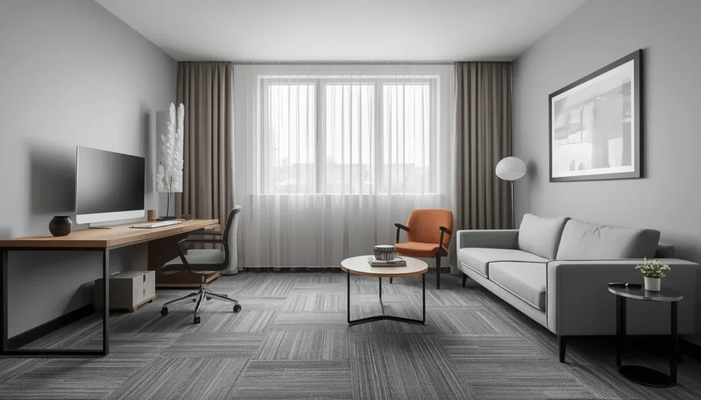 living room carpet ideas with modular carpet tiles for flexible living spaces