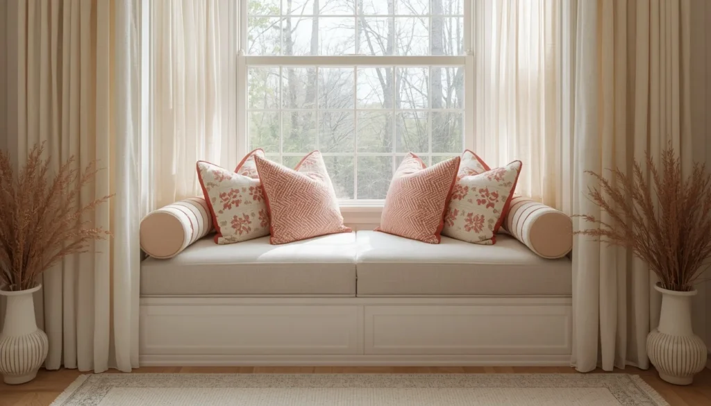 living room corner ideas window seat nook