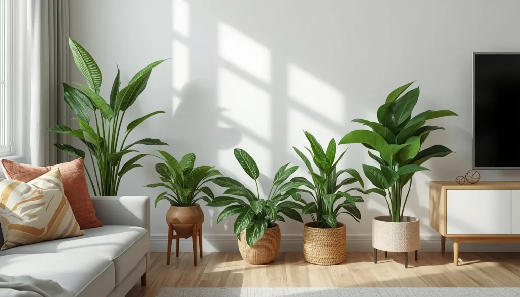 living room corner ideas indoor plant display