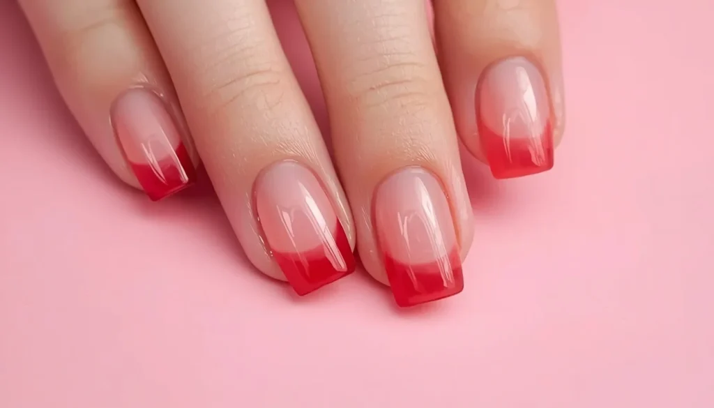 pink jelly nails translucent cute pink nail ideas candy