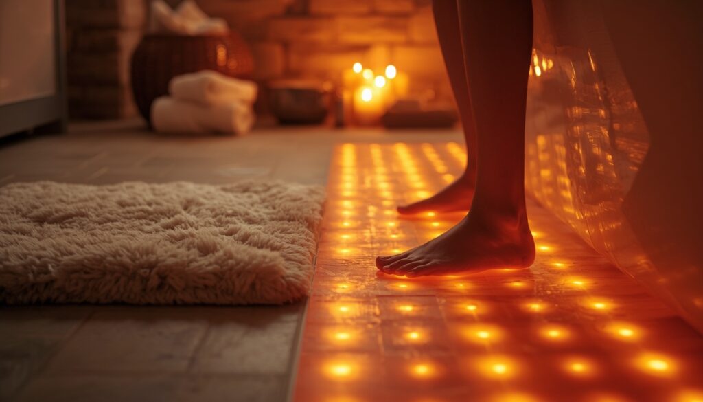 underfloor heating spa bathroom at home 2026 warm stone floor