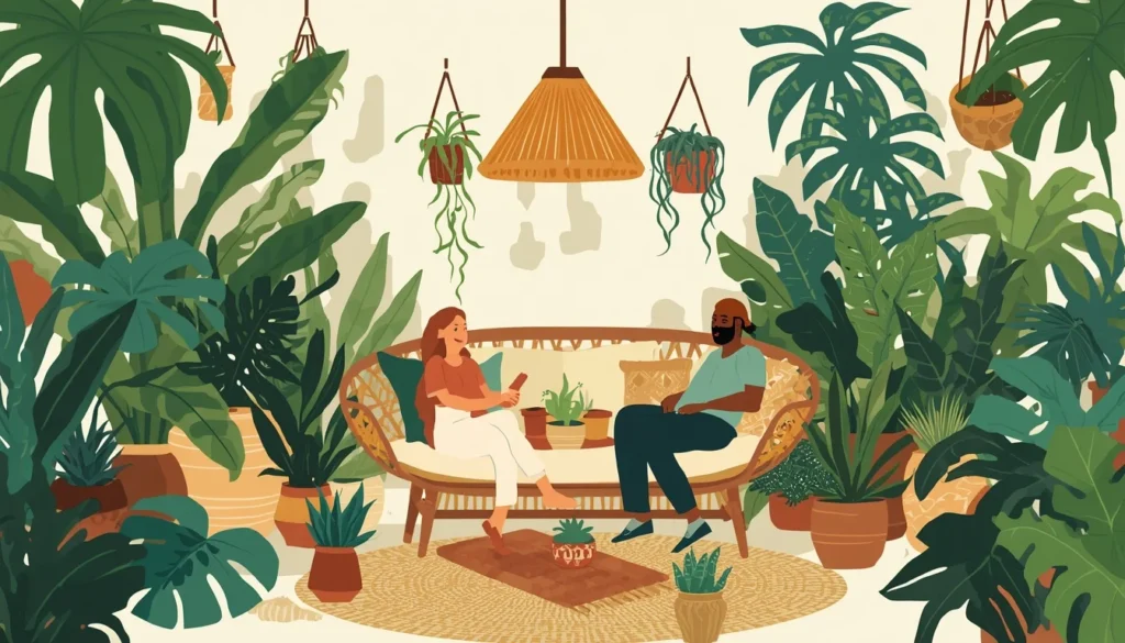 toca boca living room ideas boho jungle theme with plants