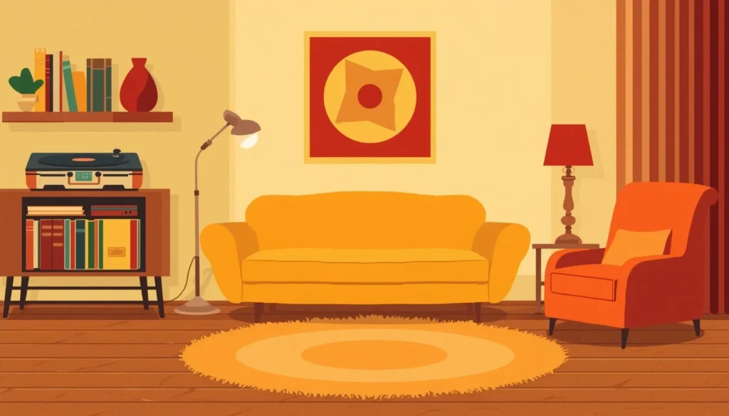 toca boca living room ideas retro 70s den style