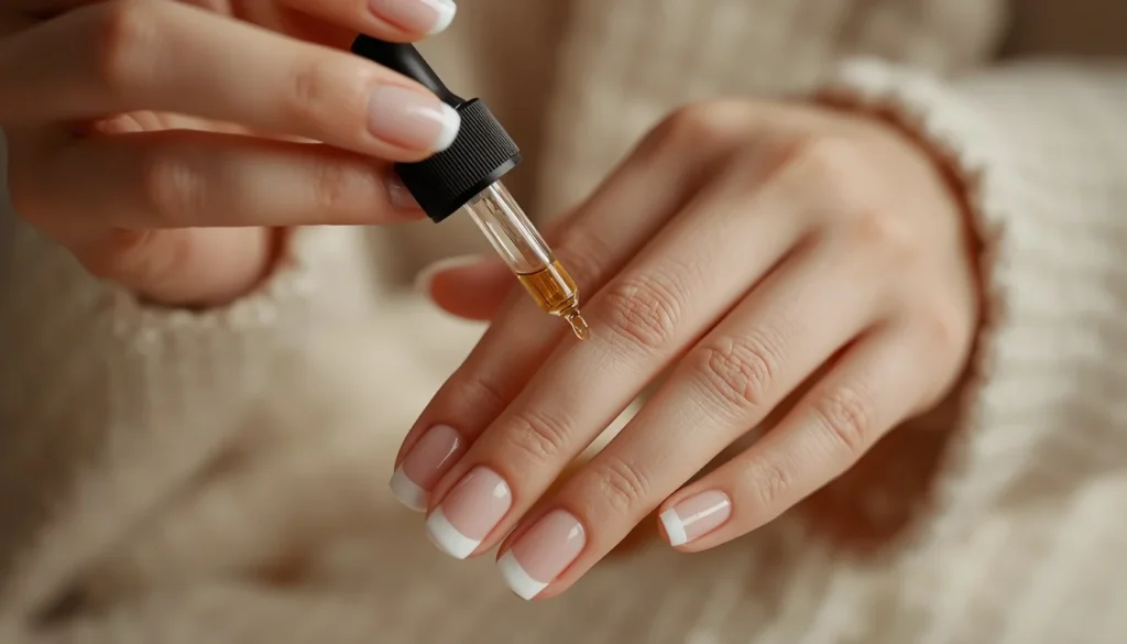 aftercare routine for white french tip nails cuticle oil