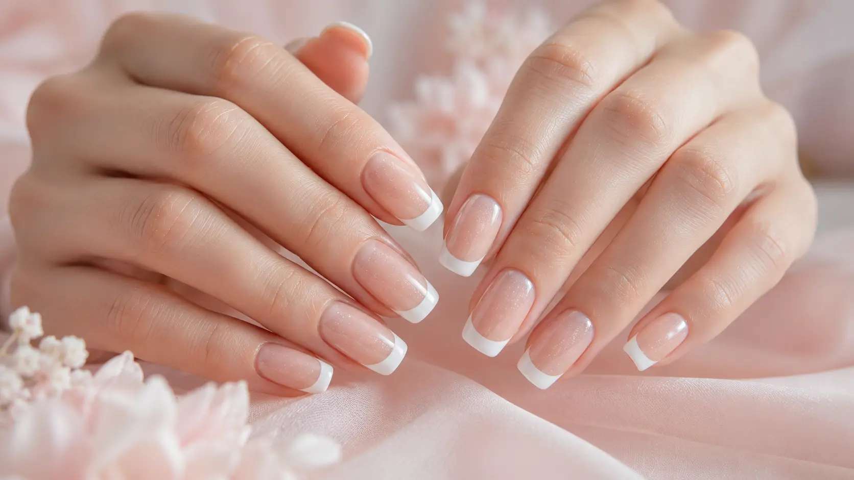 white french tip nails elegant close-up 2026 trends